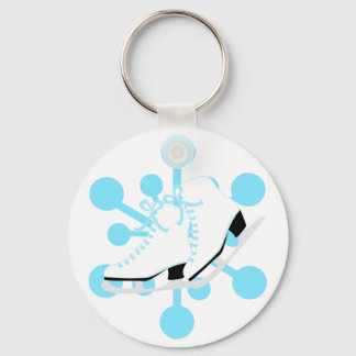 Snowflake Ice Skates Nyckelring