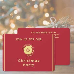 Snowflake-inbjudan till jul Party Helgdag Inbjudningar