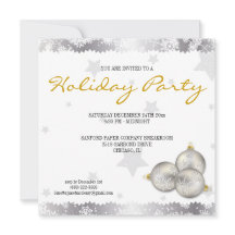 Snowflake-inbjudningar till Julfesten på hösten