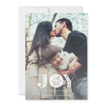 Snowflake Joy Fullt Bleed julfoto