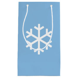 Snowflake jul Blue Gift Bag