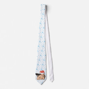 Snowflake jul Cherub Tie Slips
