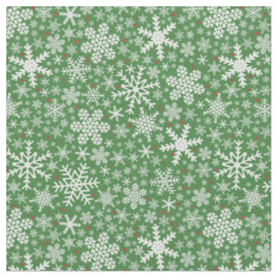 Snowflake-jul Helgdag Fabric Tyg