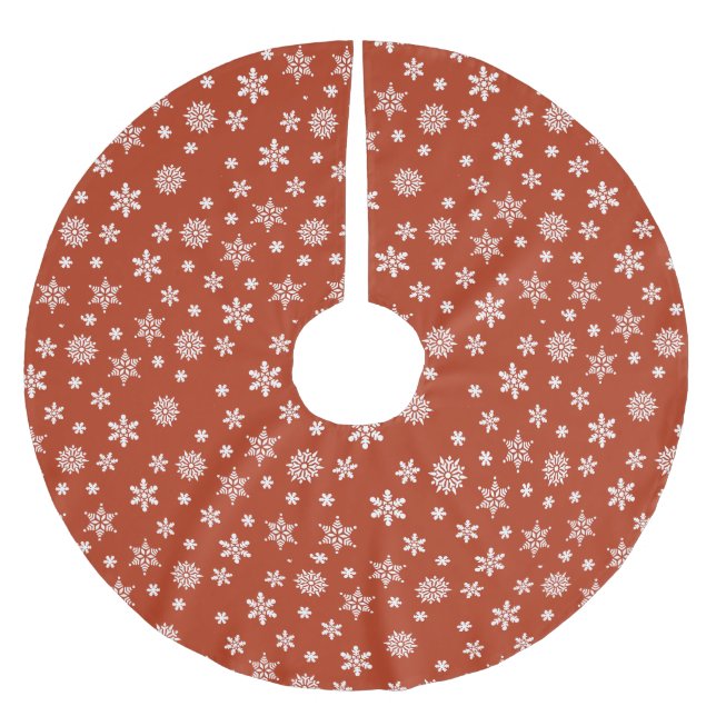 Snowflake-jul Julgransmatta Borstad Polyester (Framsidan)
