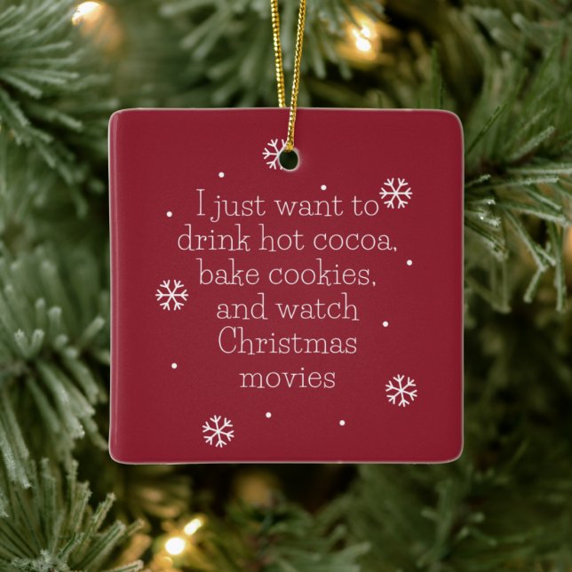 Snowflake-jul Julgransprydnad Keramik (Träd)