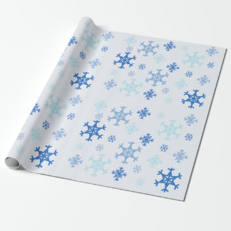 Snowflake jul Papprare - ljusblå blått Presentpapper