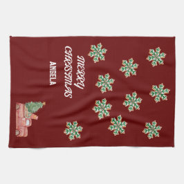 Snowflake jul Tea Towels Kökshandduk
