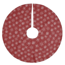 Snowflake-julafton Julgransmatta Borstad Polyester