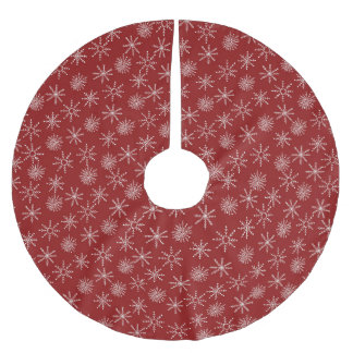 Snowflake-julafton Julgransmatta Borstad Polyester