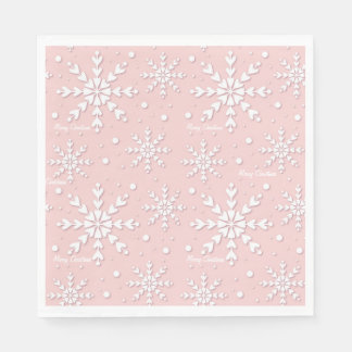 Snowflake-julen Napkin Pappersservett