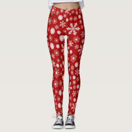 Snowflake-julen Wrapping Leggings - Cute