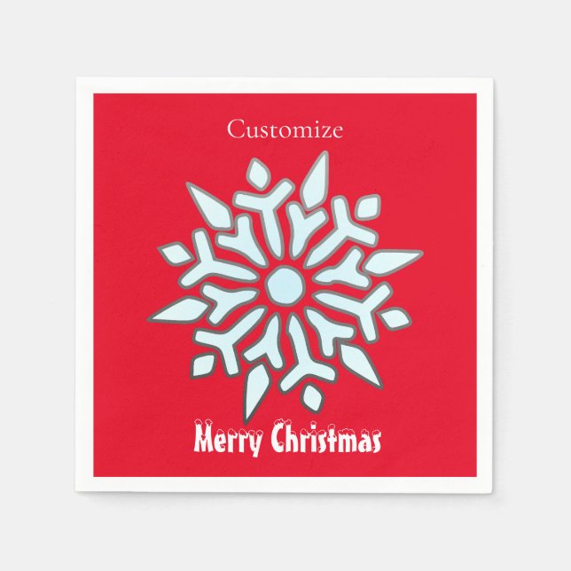 Snowflake-julet Ornament Thunder_Cove Pappersservett (Framsidan)