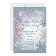 Snowflake Julfest-inbjudningar