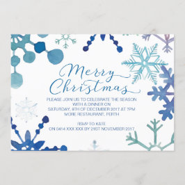 Snowflake-julfestbjudanden Inbjudningar