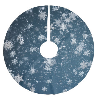 Snowflake Julgran Skirt Julgransmatta Borstad Polyester