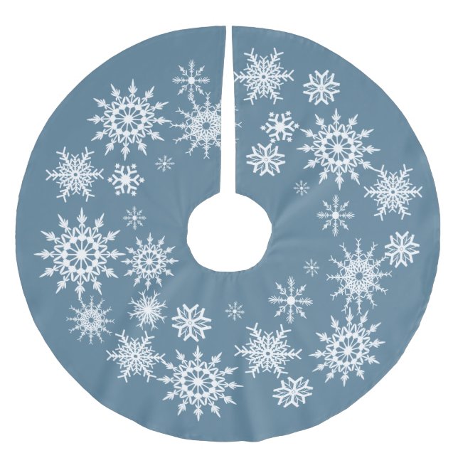 Snowflake - Julgran Skirt Julgransmatta Borstad Polyester (Framsidan)