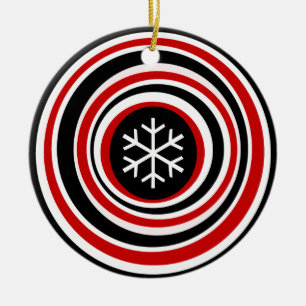 Snowflake Julgransprydnad Keramik