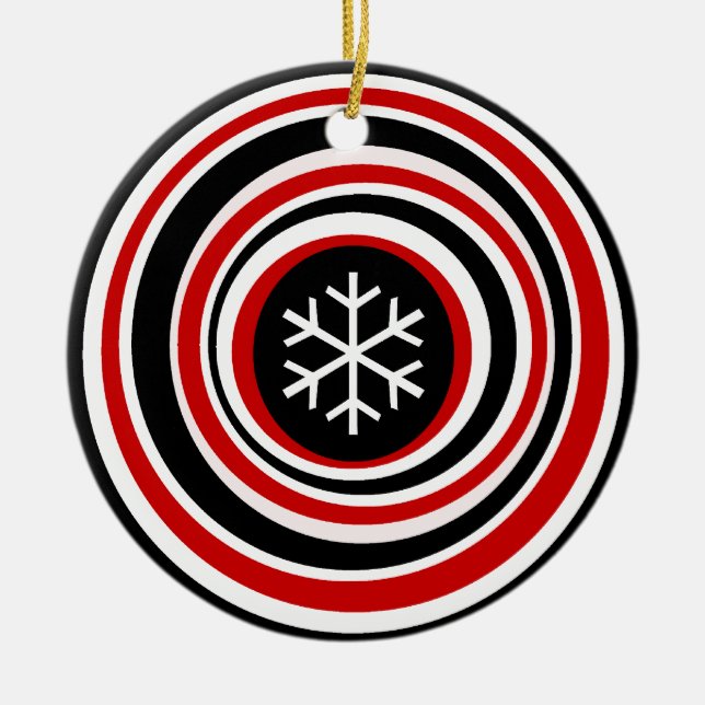 Snowflake Julgransprydnad Keramik (Framsidan)