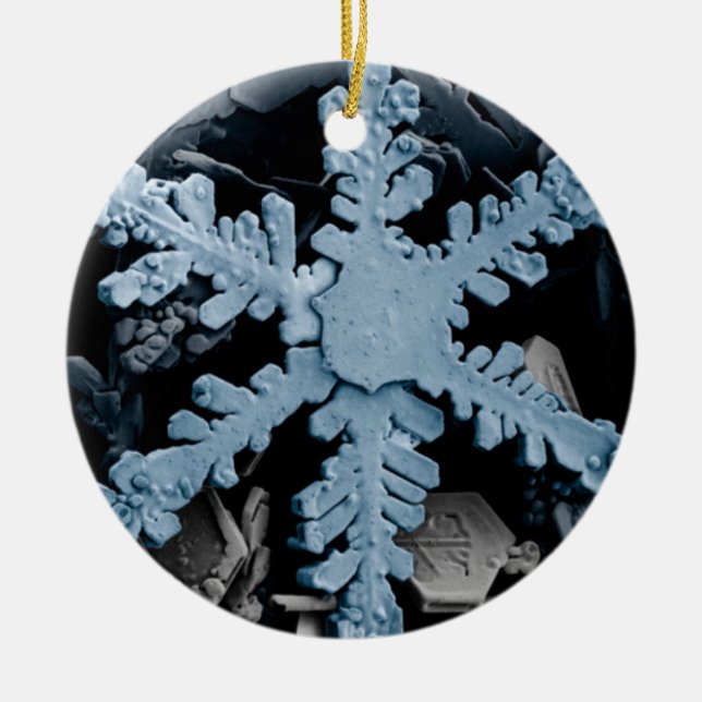 Snowflake Julgransprydnad Keramik (Framsidan)