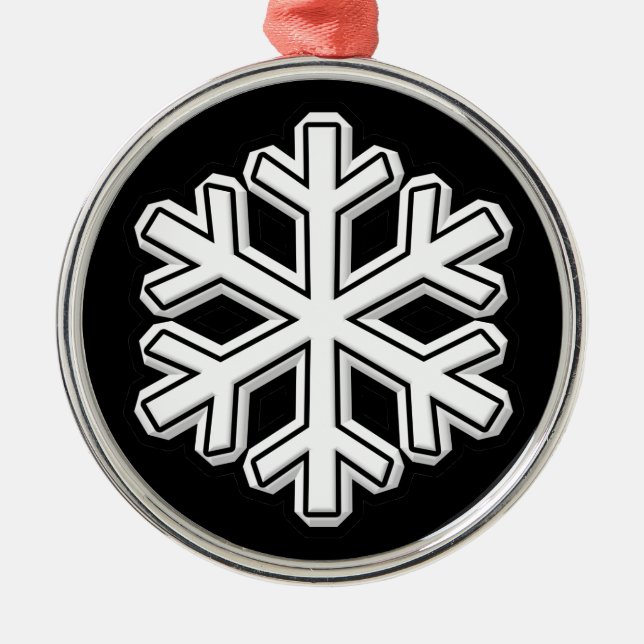 Snowflake Julgransprydnad Metall (Framsidan)