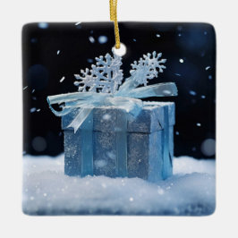 Snowflake Julklapp Julgransprydnad Keramik