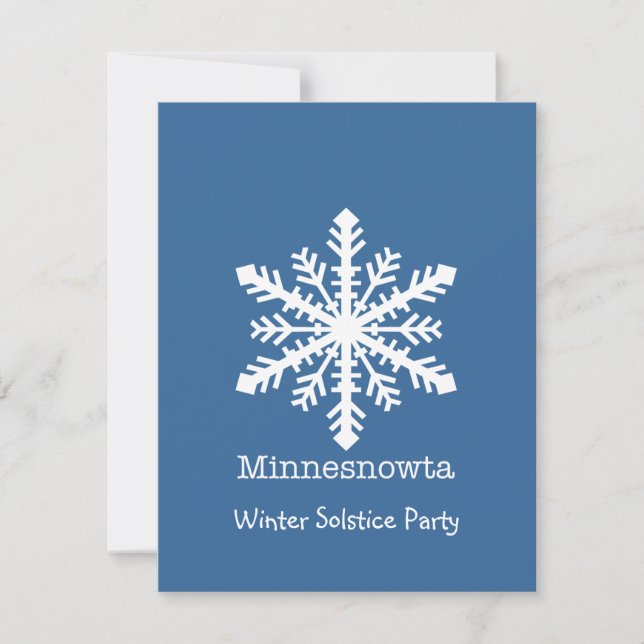 Snowflake Julkort (Framsida)