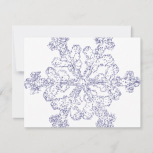 Snowflake Julkort