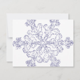 Snowflake Julkort