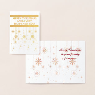 Snowflake-julkort Folierat Kort