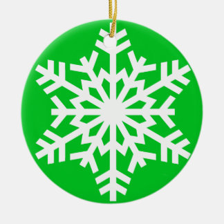 Snowflake-julprydnad Julgransprydnad Keramik