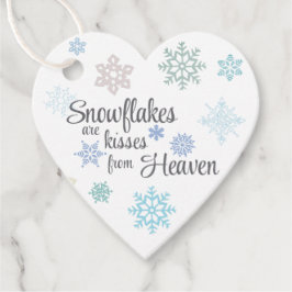 Snowflake Kisses från Heaven Gift Märkres Gåvor Etiketter