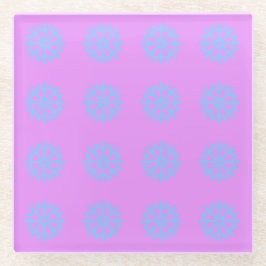 Snowflake Light Blue Winter Festive Mönster Lilac