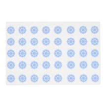 Snowflake Light Blue Winter Mönster