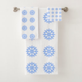 Snowflake Light Blue Winter Mönster