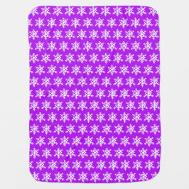 Snowflake Lila Baby Blanket Bebisfilt