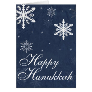 Snowflake Lycklig Hanukkah Helgdag Card Hälsningskort