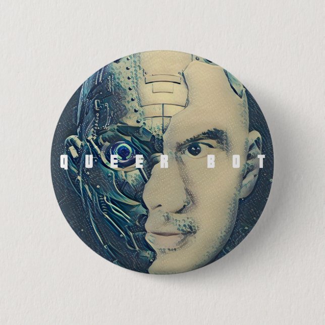 SNŐWFLAKE MAKER - QUEERBOT - BADGE KNAPP (Framsida)