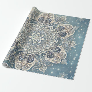 Snowflake Mandala i Frosty Hues 3 Presentpapper