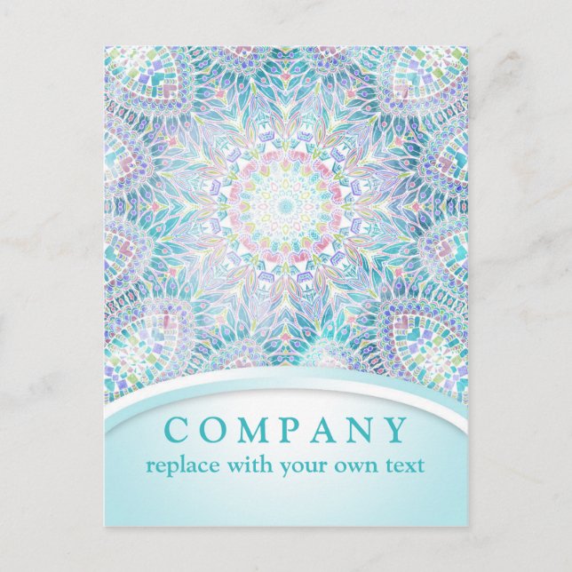 Snowflake Mandala Vykort (Framsida)