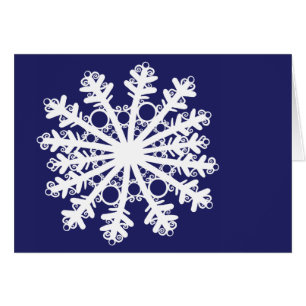 Snowflake mig hälsningskort