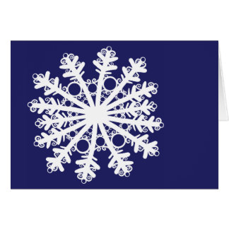 Snowflake mig hälsningskort