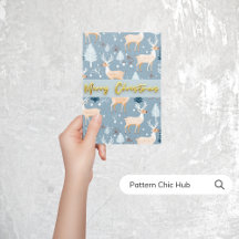 Snowflake Modern Blue