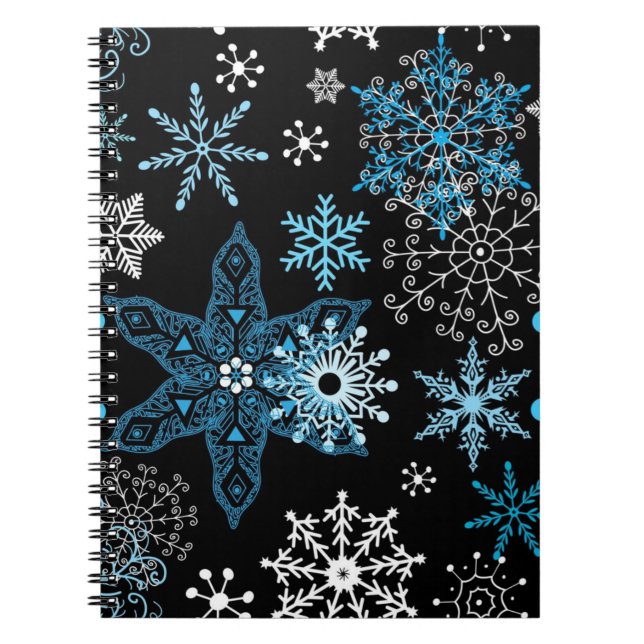 Snowflake mönster anteckningsbok (Framsidan)