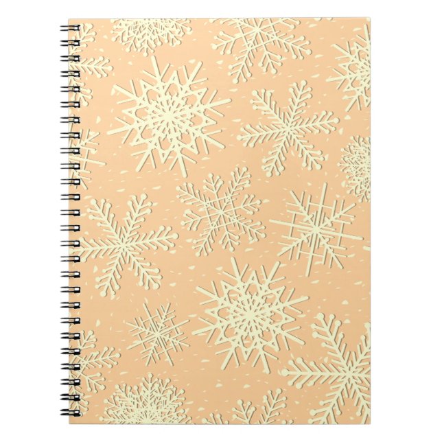 Snowflake mönster anteckningsbok (Framsidan)