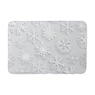 Snowflake mönster badrumsmatta