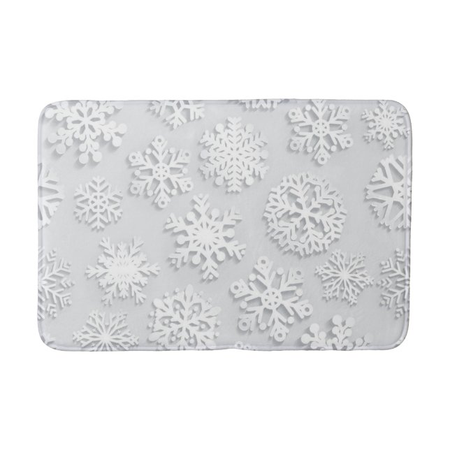 Snowflake mönster badrumsmatta (Framsidan)