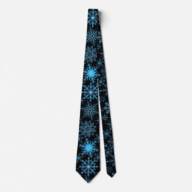 Snowflake mönster blue Black BG Slips (Framsida)