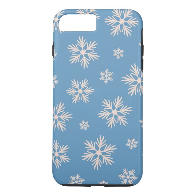 Snowflake Mönster Case-Mate iPhone Skal (Baksida)