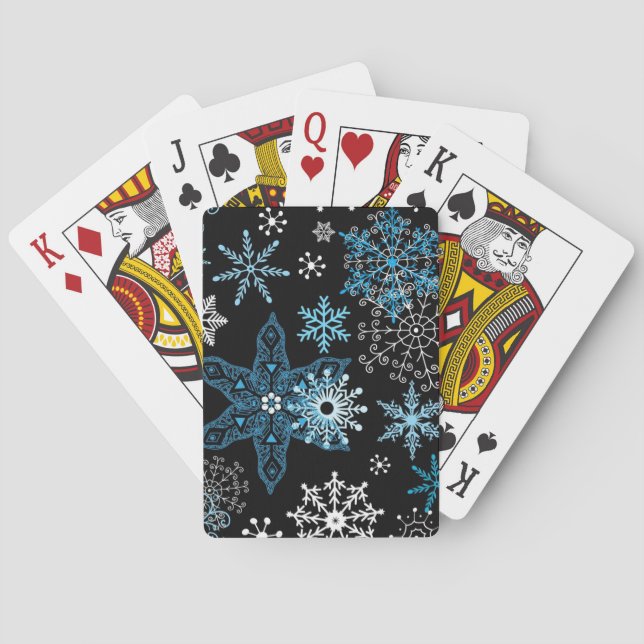 Snowflake mönster casinokort (Baksidan)