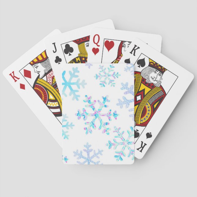 Snowflake mönster casinokort (Baksidan)